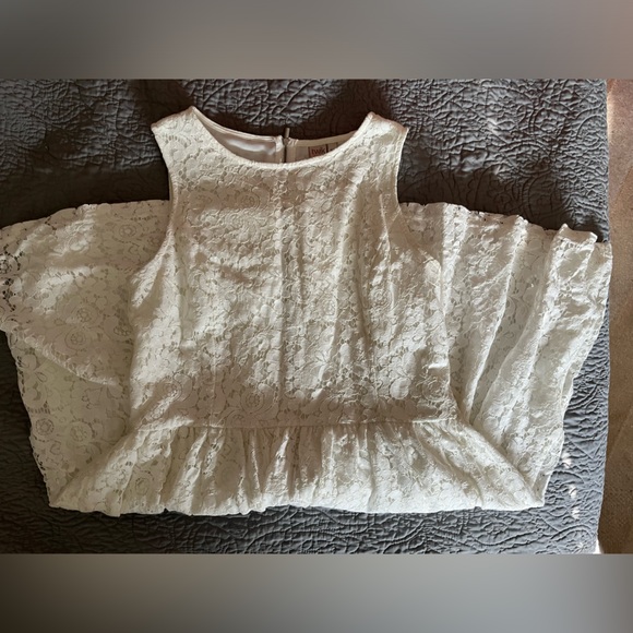 White Lace Classic A-Line Dress | size M | Twik by Simons - Picture 4 of 7